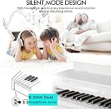 Artist Hand 88 Key Digital Piano Hammer Action with Stand White view 9