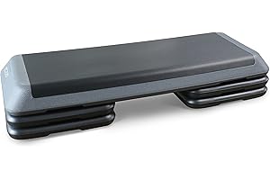 CAP Barbell Adjustable Aerobic Step Platform Exercise Step | Gray