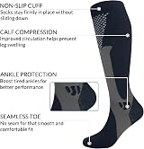 Gcbiger Compression Socks 3 Pairs 20-30 mmHg Men Women Circulation Stockings view 2