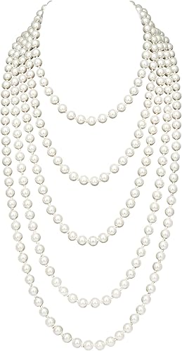 Amazon Babeyond ファッション 人造真珠ネックレス レディース パール ロング ネックレス 結婚式 300cm ネックレス 通販