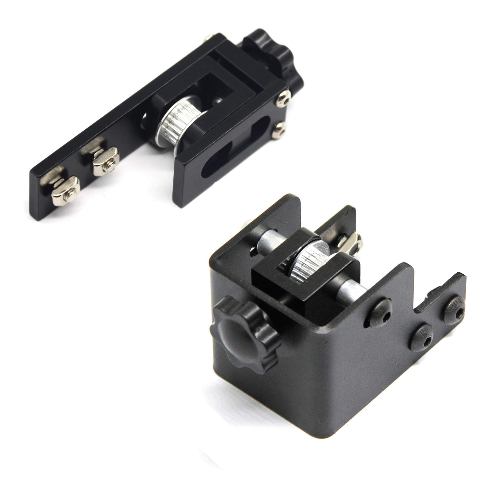 Befenybay Upgrade 2020 Profile X-axis + 4040 Profile Y-axis Synchronous Belt Stretch Straighten Tensioner for Creality Ender3 Pro/Ender3 V2/CR-20 Pro (X2020+Y4040, Black)