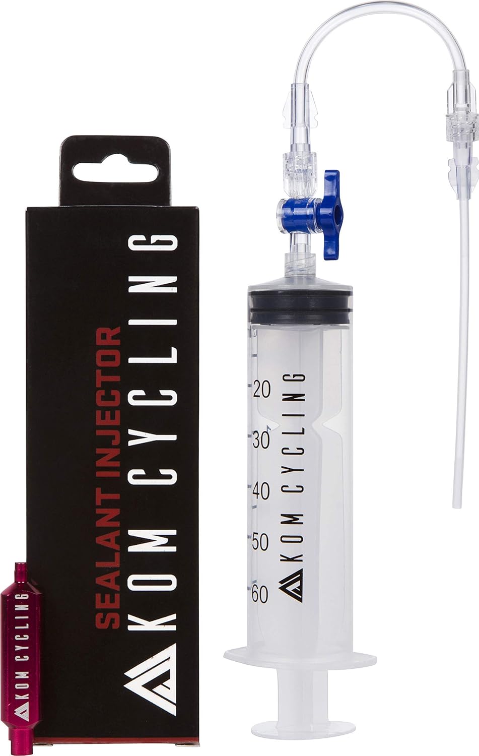 KOM Cycling Tubeless Sealant Injector Syringe and Presta Valve Core Removal Tool Designed for Stans No Tubes sealant and Other sealants : Sports & Outdoors
