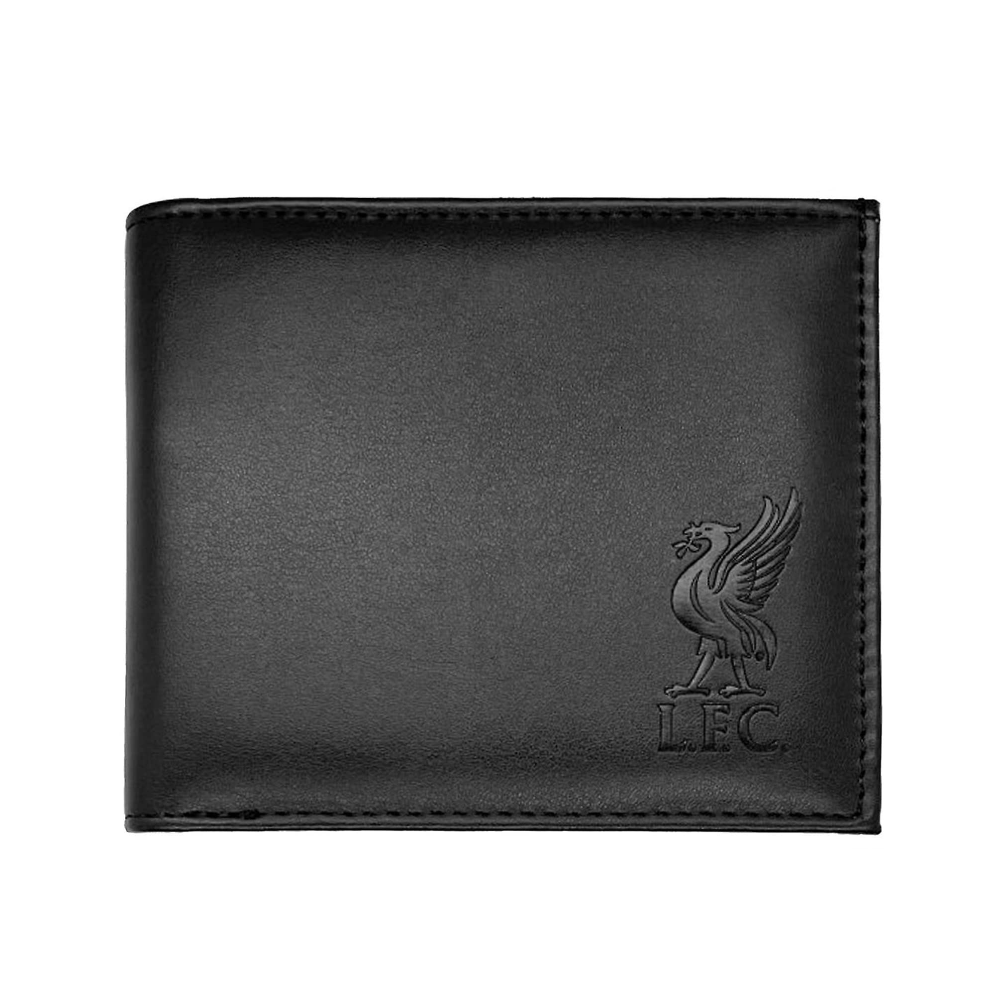 Liverpool FC Leather Wallet Embossed Crest Stadium Print