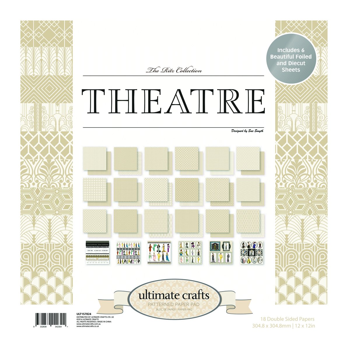 Ultimate Crafts Theatre 12x12 Paper Pad, Multicoloured