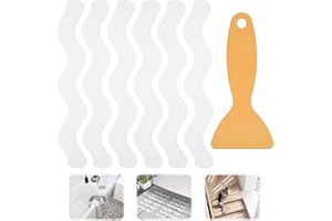 Ganbaro 36 Pcs Anti Slip Bathtub Stickers, Safety Bathtub Strips, Non Slip Bathtub Decals with Premium Scraper for Bath Tub, Shower, Stairs
