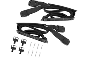 2Pcs Adjustable Hot Tubs Cover Security Straps with Nonslip Webbing Pad Hardware & Keys Adjustable Windproof Strap Outdoor Ho