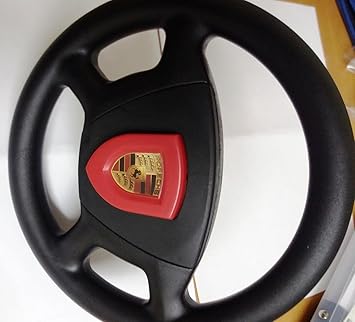 BIG Bobby Car Original Lenkrad Porsche mit Hupe rot passt Bobby Car