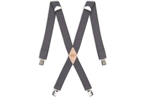 Dickies mens Dickies Men's 1-1/2 Solid Straight Clip Suspender Suspenders