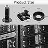 Leadrise 50-Pack M6 x 16mm Computer Rack Mount Cage Screws and Nuts ...