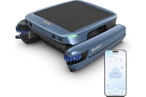 Beatbot iSkim Ultra Solar Powered Robotic Pool Skimmer, Pool Surface Cleaner Robot, Dual Charging Options, Water Clarification, Edge & Corner Cleaning, S-Path Optimization, App Control, Ocean Blue