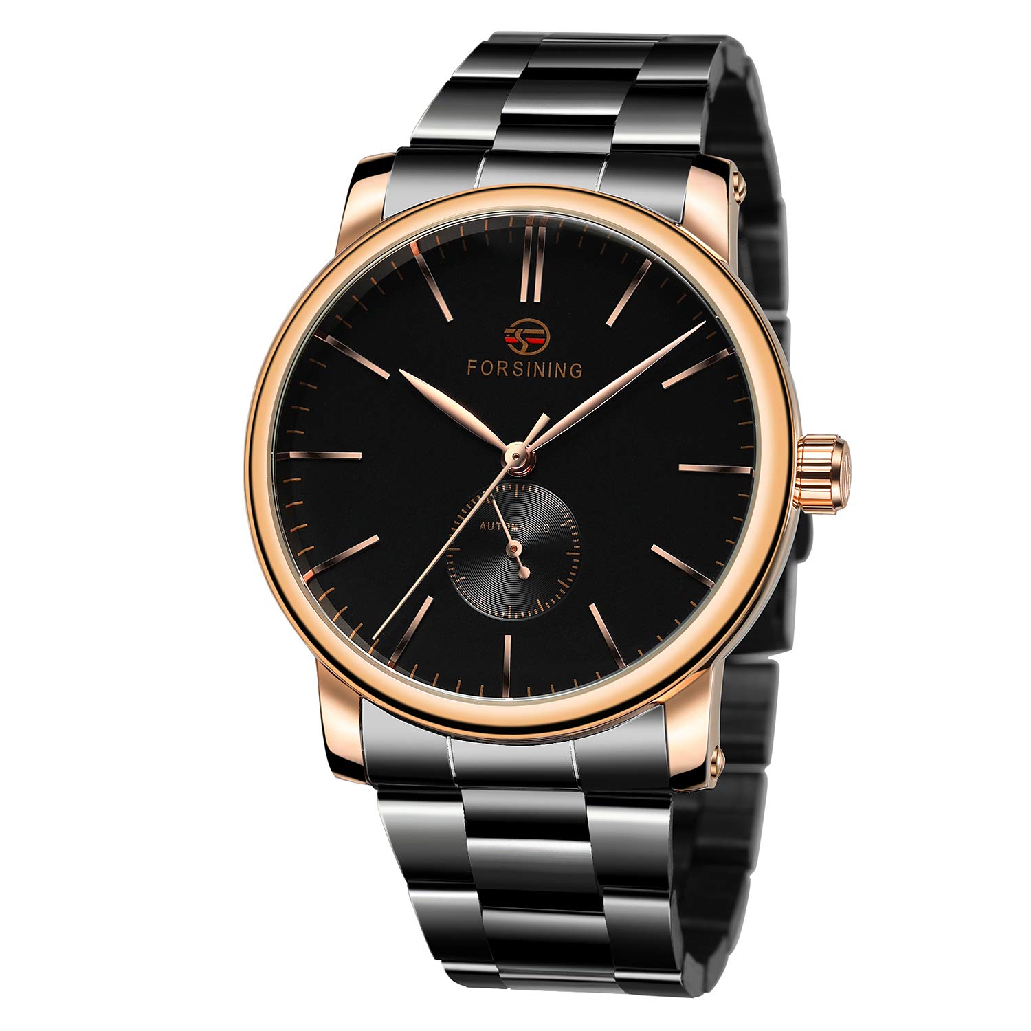 FORSINING Automatic Watches for Men Stainless Steel Waterproof Hand Wind Wrist Watch