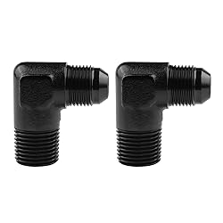 EVIL ENERGY 8AN to 1/2" NPT Male 90 Degree Fitting