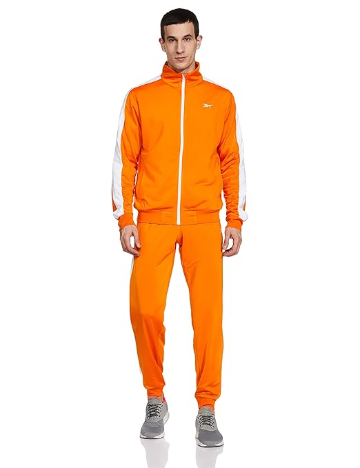 Buy Reebok MYT Tracksuit Long sleeve Regular/Slim Fit Tracksuit, Orange