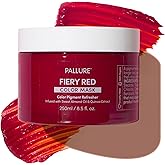 Pallure Color Pigment Refresher Mask, Semi Permanent Hair Color Depositing Conditioner, 8.5 Oz Fiery Red