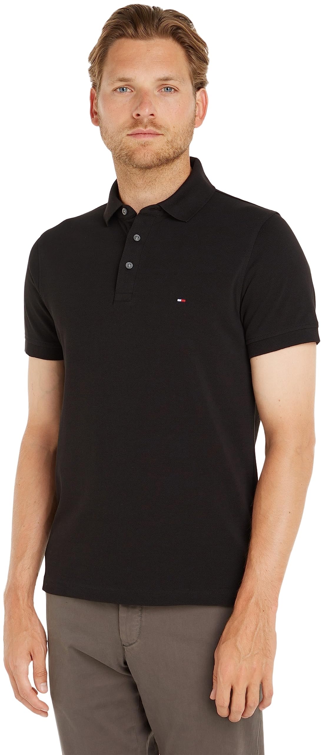 Tommy Hilfiger Herren Poloshirt Kurzarm 1985 Slim Slim Fit