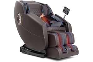 Massage Chair, Zero Gravity Full Body Massage Chair, Shiatsu Recliner with 14 Massage Points, Lumbar & Calf Heating, 20 Auto Modes, Spacious Massage Area, Bluetooth Speaker, Touch Screen Controller