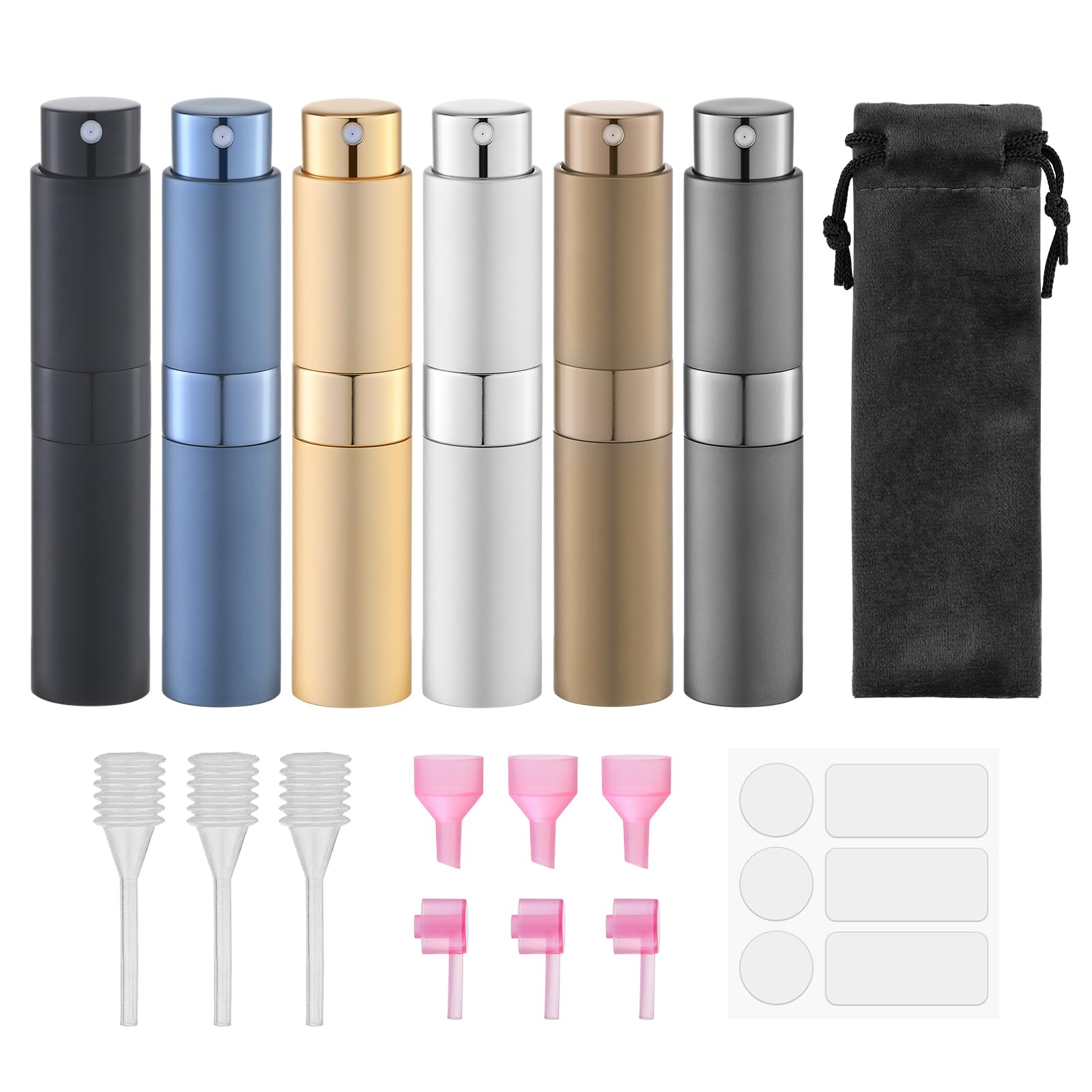 Photo 1 of ***MISSING PARTS***
Lulupack Travel Perfume Bottle Refillable - Cologne Spray Atomizer Mini - Small Travel Size Empty Sprayer for Refill Sample Container - Portable Fragrance Decant Dispenser for Women Men 8ml 6PCS Brown