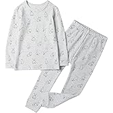 Owlivia 100% Organic Cotton Baby Long Sleeve Pajama Sets, Toddler Boy Girl 2-Piece Sleepwear