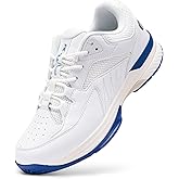 FitVille Men‘s Wide Pickleball Shoes All Court Tennis Shoes with Arch Support for Plantar Fasciitis