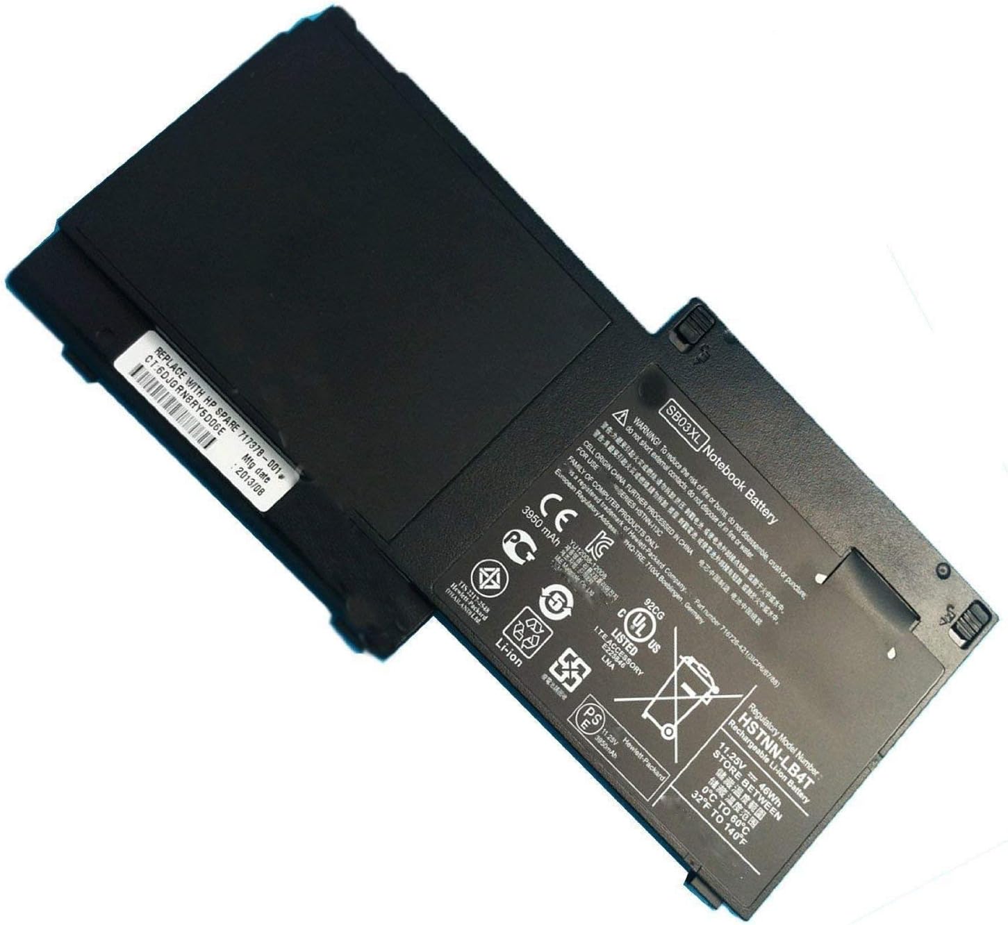 SB03 SB03XL SB03046XL HSTNN-L13C HSTNN-IB4T HSTNN-LB4T 716726-421 716726-1C Laptop Battery Replacement for HP EliteBook 820 G1/G2 720 G1/G2 725 G1/G2 E7U25AA E7U25UT F6B38PA Series(11.1V 46Wh) - Image 4
