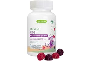 Igennus Methylated Kids Multivitamin Gummy, Sugar Free & Pure Ingredients, Active B-Vitamins & Vitamin D, Natural Berry Flavo