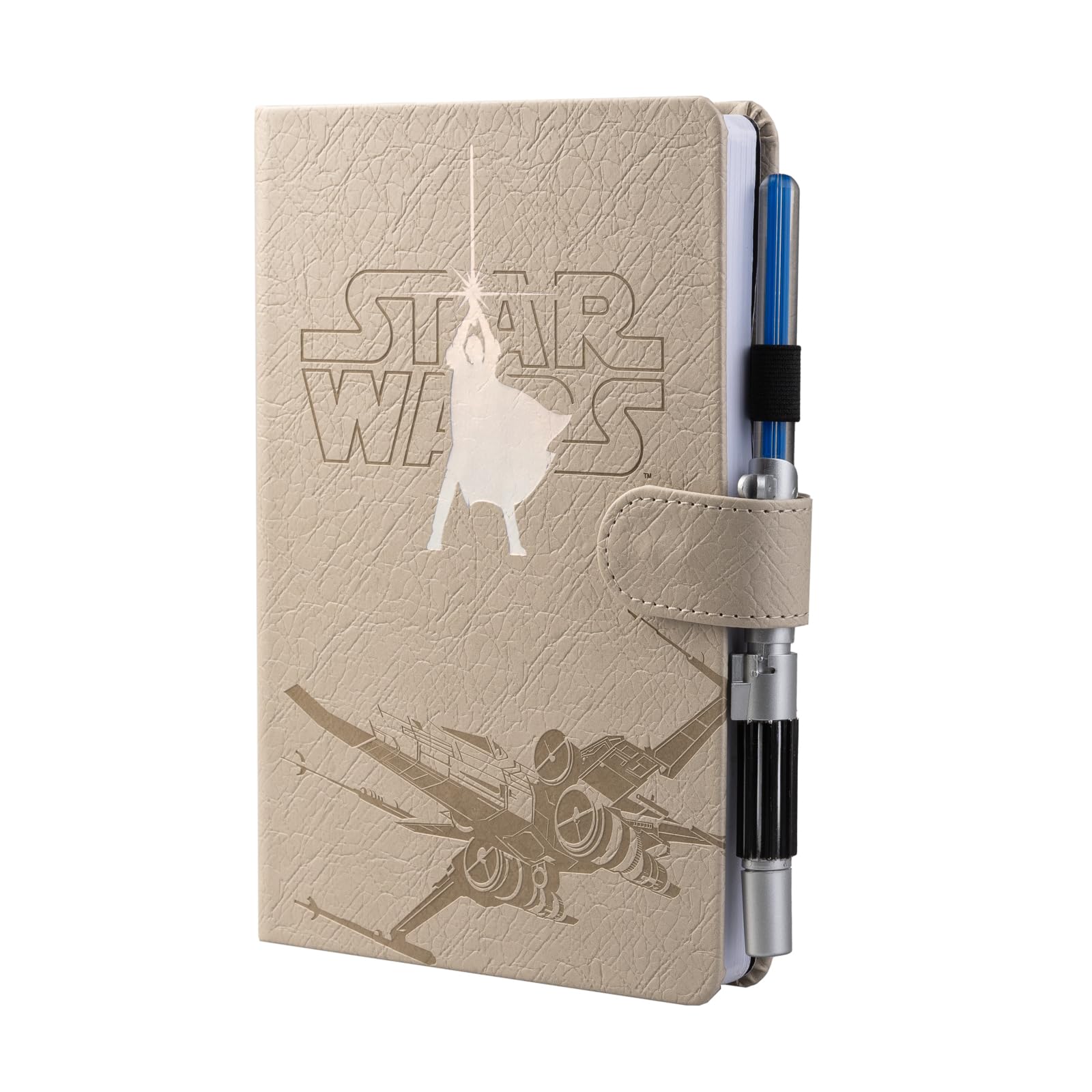 Grupo Erik A5 Notebook & Pen Set - Star Wars Luke Skywalker Lightsaber Pen | Bullet Journal Dotted Note Book, Dotted Notebook A5 Sketchbook | Star Wars Gifts Under 15 Pounds