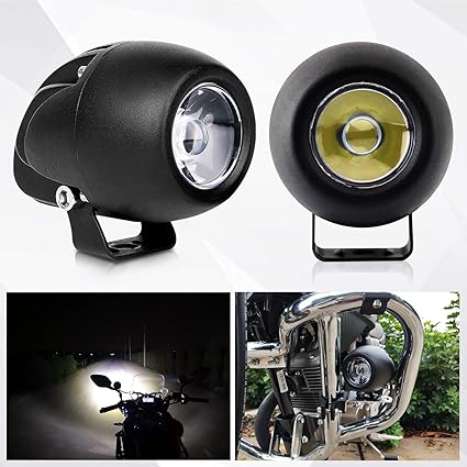 Faro LED moto faro luz auxiliar para moto y coche luz de trabajo ...