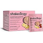 BODi Shakeology 0g Added Sugar Plant Based Protein Powder Blend, Gluten-Free Shake with Vitamins and Minerals – Helps Support Healthy Weight Loss, Lean Muscle, Tropical Strawberry - 14 Servings