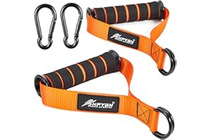 HPYGN Cable Machine Handles, Exercise Handles for Resistance Bands, Cable Handles Gym Equipment, Grip Attachments Great for Cable Training Pulley System Home Gym