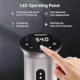 KitchenBoss Sous Vide Machine 1100W Wi-Fi Precision Cooker Stainless Steel view 3