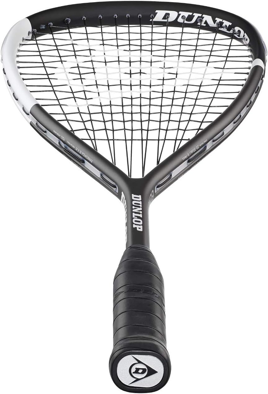 DUNLOP Blackstorm Titanium 4.0 Squash Racket Grey/White - Image 4