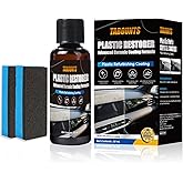 TABOUNTS Plastic Trim Restorer for Cars, Black Trim Restorer, Deep Black Trim Renewal & UV Defense,Ideal for Faded Bumpers/Trim/Plastic Surfaces Provides 6+ Months of Protection