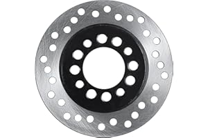 HOLATO 160mm 6.3" Rear Brake Disc Rotor Plate for 50cc 70cc 90cc 110cc 125cc Tao Tao Coolster Roketa Kazuma Baja BMS Jetmoto SUNL 4-Stroke Chinese Four Wheeler Quad Kids ATV Go Kart Parts Heavy duty