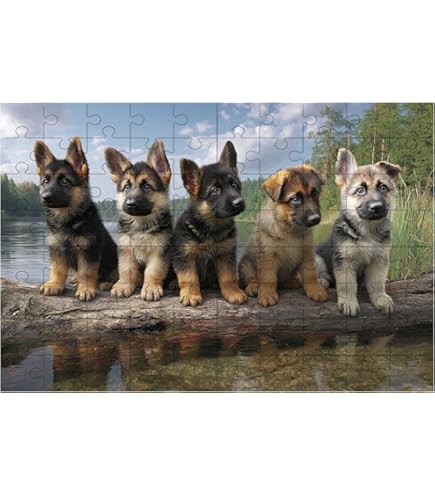 Amazon.com: German Shepherd Puppies 504 Piece Jigsaw Puzzle 16