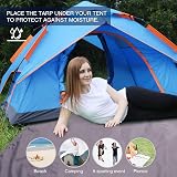 REDCAMP Ground Sheet 90x210cm Waterproof Tent Footprint Underlay view 3