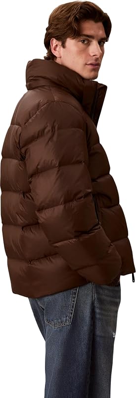 Ls Ls Chaqueta de nailon con cremallera y capucha para hombre Lv04rg515g (paquete de 1), Marrón (corcho marrón), L — foto 6 de 6