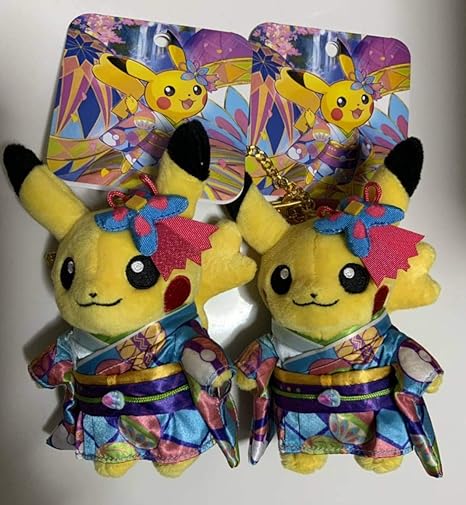 Amazon Co Jp ポケモンセンター カナザワ ピカチュウ マスコット 加賀着物のピカチュウ ぬいぐるみ カナザワのピカチュウ セット まとめ売り ホビー 通販