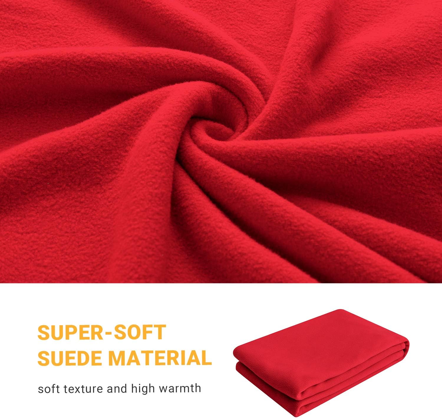 KingCamp Polar Fleece Sleeping Bag Liner 59℉/15℃ Warm or Cold Weather Zipper Camping Blankets for Adult Outdoor Hiking Travelling Backpacking: Home & Kitchen