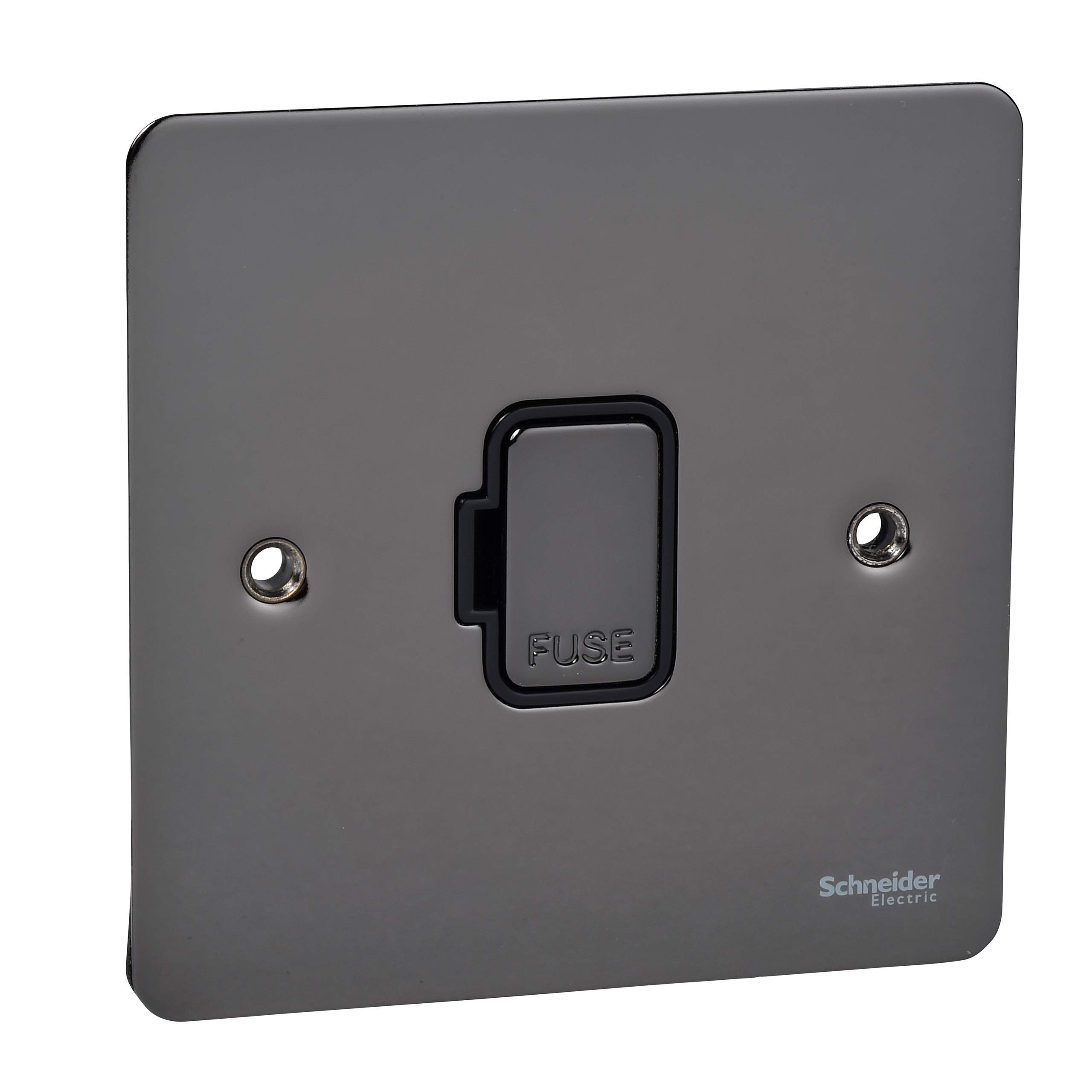 Schneider Electric - Ultimate flat plate (UFP) 1.5 mm plate thickness together with large footprint provides extra strength and reduces the need for additional decorating - Black Nickel - GU5200BBN