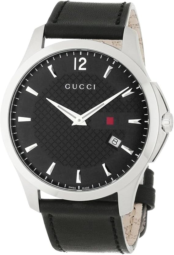 Amazon グッチ Gucci 腕時計 G タイムレス コレクション クォーツ スリム ウォッチ レザーベルト Ya メンズ 並行輸入品 メンズ腕時計 腕時計 通販