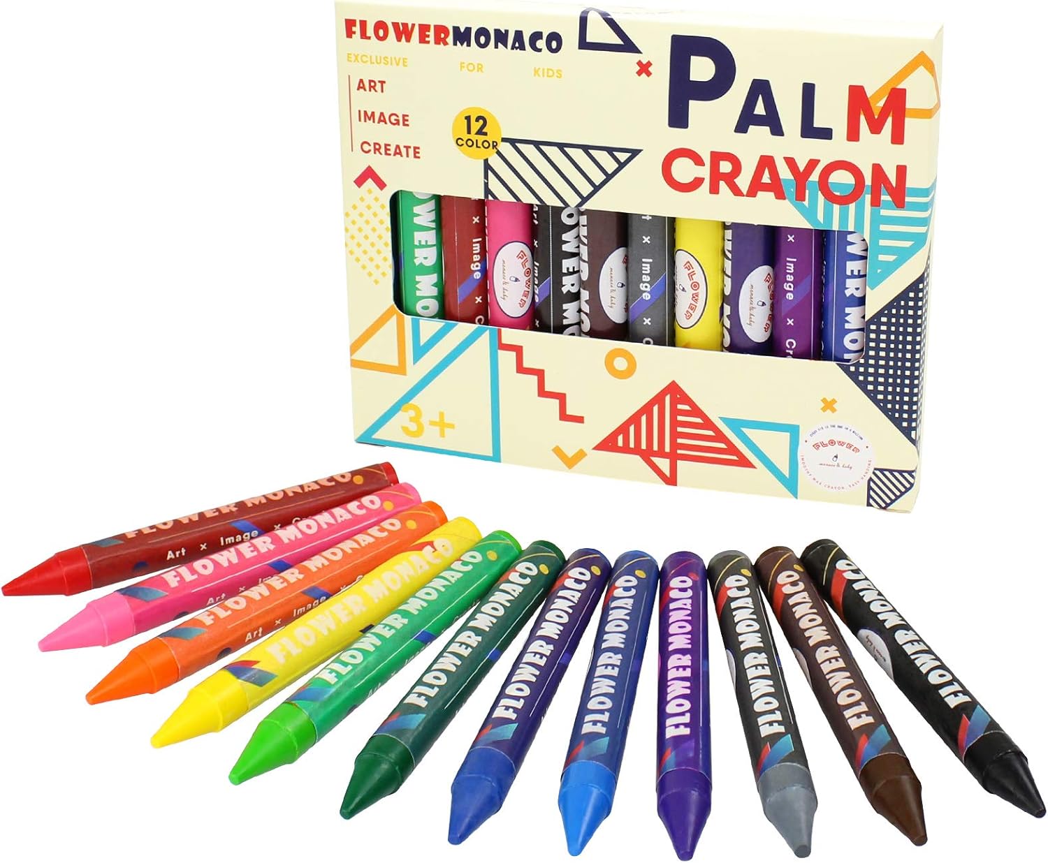 Poignee Plus Facile Pour Bebe Sans Toxique Les Plus Petits Richgv Lot De 12 Crayons De Couleur Empilables Pour Enfants Forme Du Doigt Garcons Et Filles Securite Et Lavable Crayons Pastels Jeux