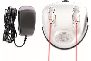 MAXSA INNOVATIONS Maxsa 37312 Park Right Dual Laser Parking Guide for Garage with Adjustable 360-Degree Lasers, Motion Activated, AC Adapter and Battery Backup, Universal Car and SUV Parking Guide, Silver