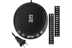 ANPHSIN Sourdough Starter Warmer Kit - Precise 1°F Temperature (70~120°F Range) & 0~24H Timer Control Dough Heating Mat with 2 Thermometer Strips, Bread Baking Supplies Gifts for Christmas, Black