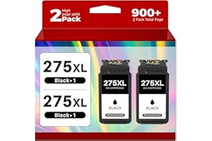 (2-Black) 275XL Black Ink Cartridge, TR4700 Ink Compatible Replacement for Canon 275 XL PG-275 PG-275XL Work with PIXMA TR472