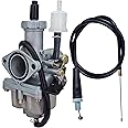 tianfeng Carburetor Compatible with Honda ATC 185 185S 200 200S 200X 3-Wheeler Carb W/Throttle Cable