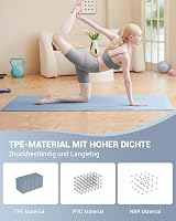 Good Nite 6mm TPE Yoga Mat Sky Blue Non-Slip Carry Strap 183x61x0.6cm view 3