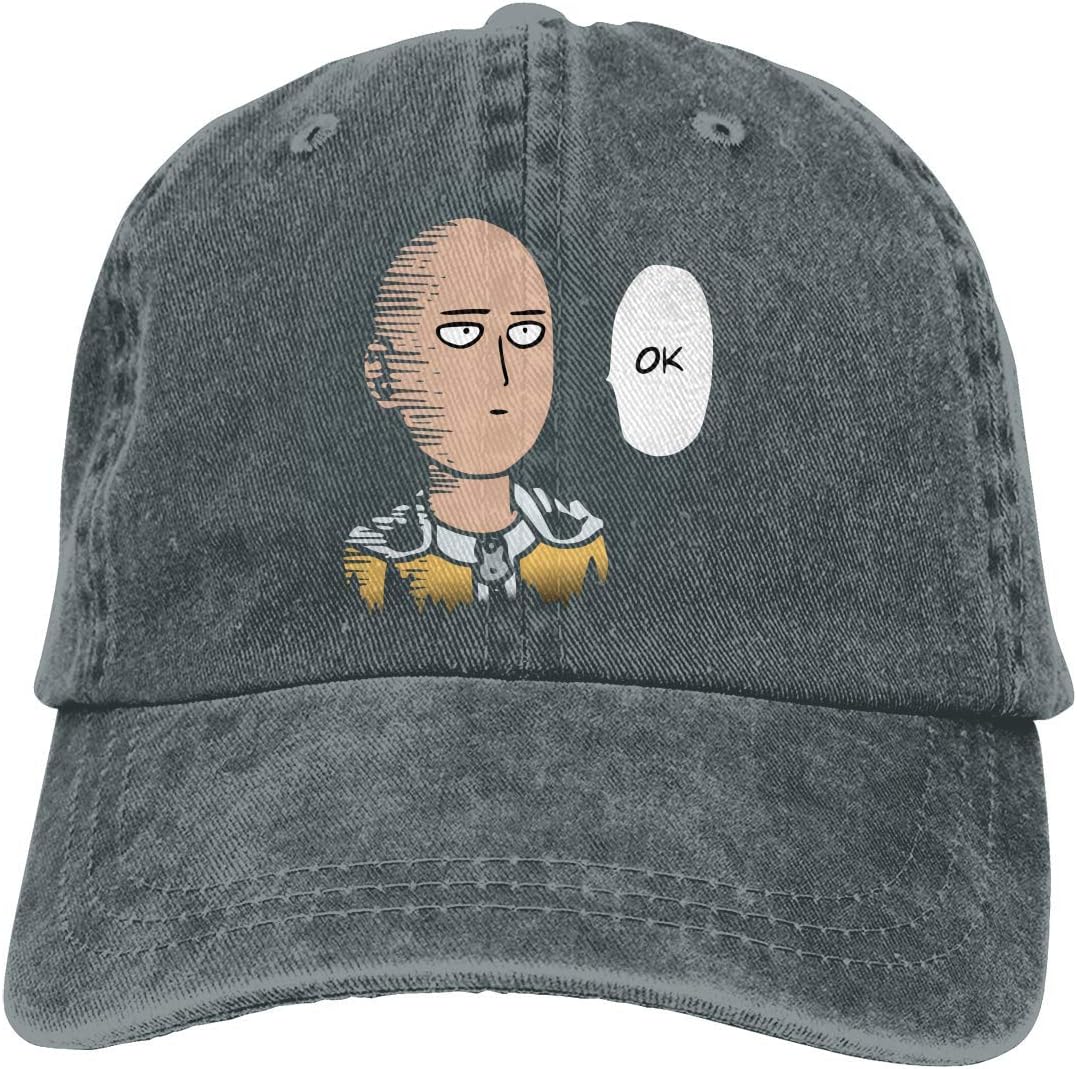 Trucker Cap Saitama Ok Durable Baseball Cap Hats Adjustable Dad Hat Black