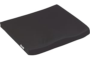 Drive Medical 14887 Molded Foam General Use Wheelchair Cushion, Black