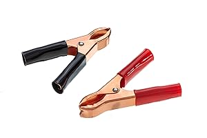 Attwood 14258-6 Copper-Plated Insulated Battery Clips, For Use Up To 10-Gauge Wires