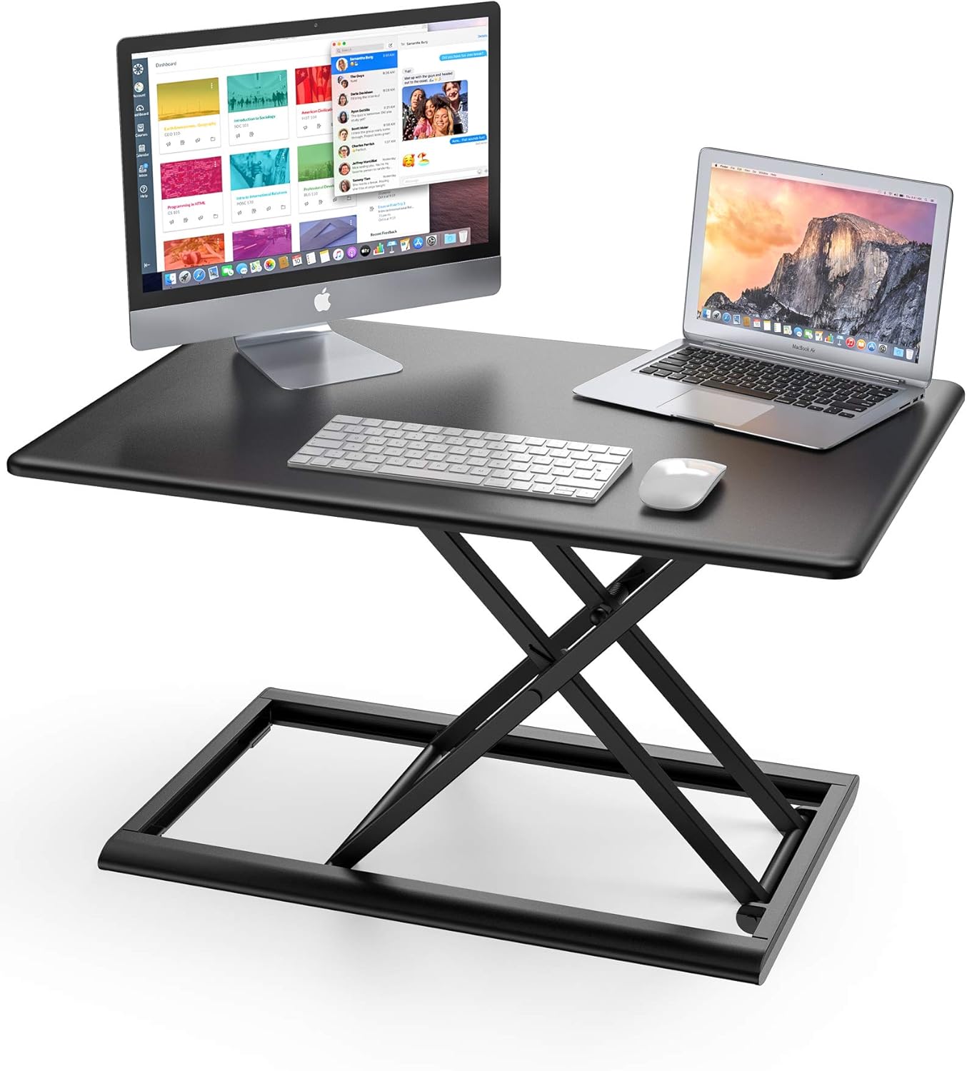 AboveTEK Standing Desk, Compact & Solid Aluminum 30" Desktop Platform